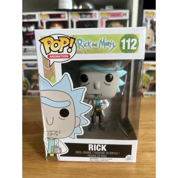VAULTED Rick Sanchez Funko Pop #112 Animation Cartoon Network Morty Adult Swim - Picture 1 of 6